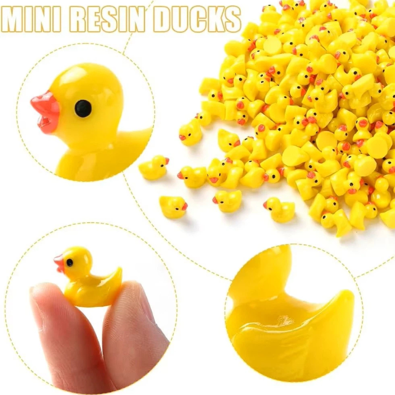 Smart Garden Diy - Mini canards en résine en vrac,