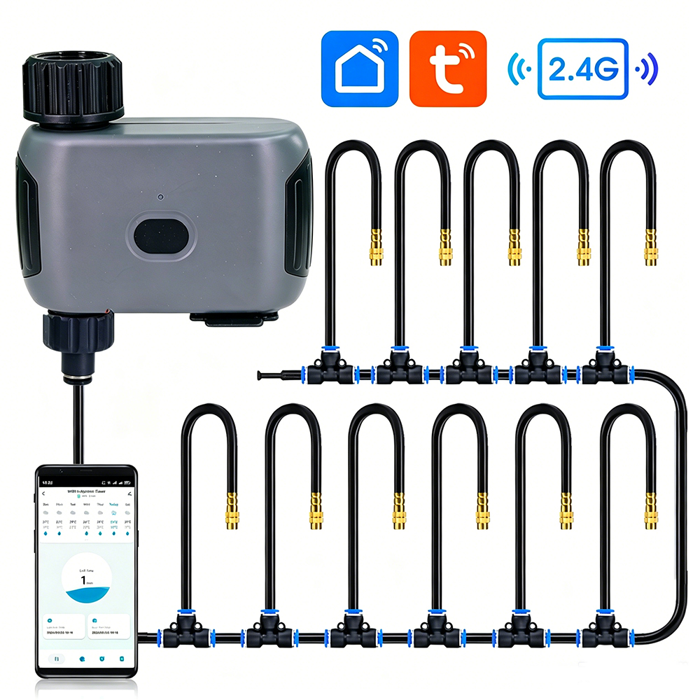 Smart Garden Iot - Kit d'arrosage intelligent Wi-Fi Tuya avec