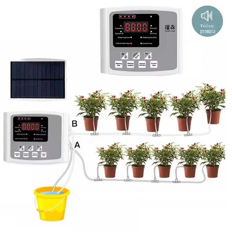 Yoocaa Smart Garden - Système d'irrigation solaire, Kit d'irrigation goutte-à-goutte
