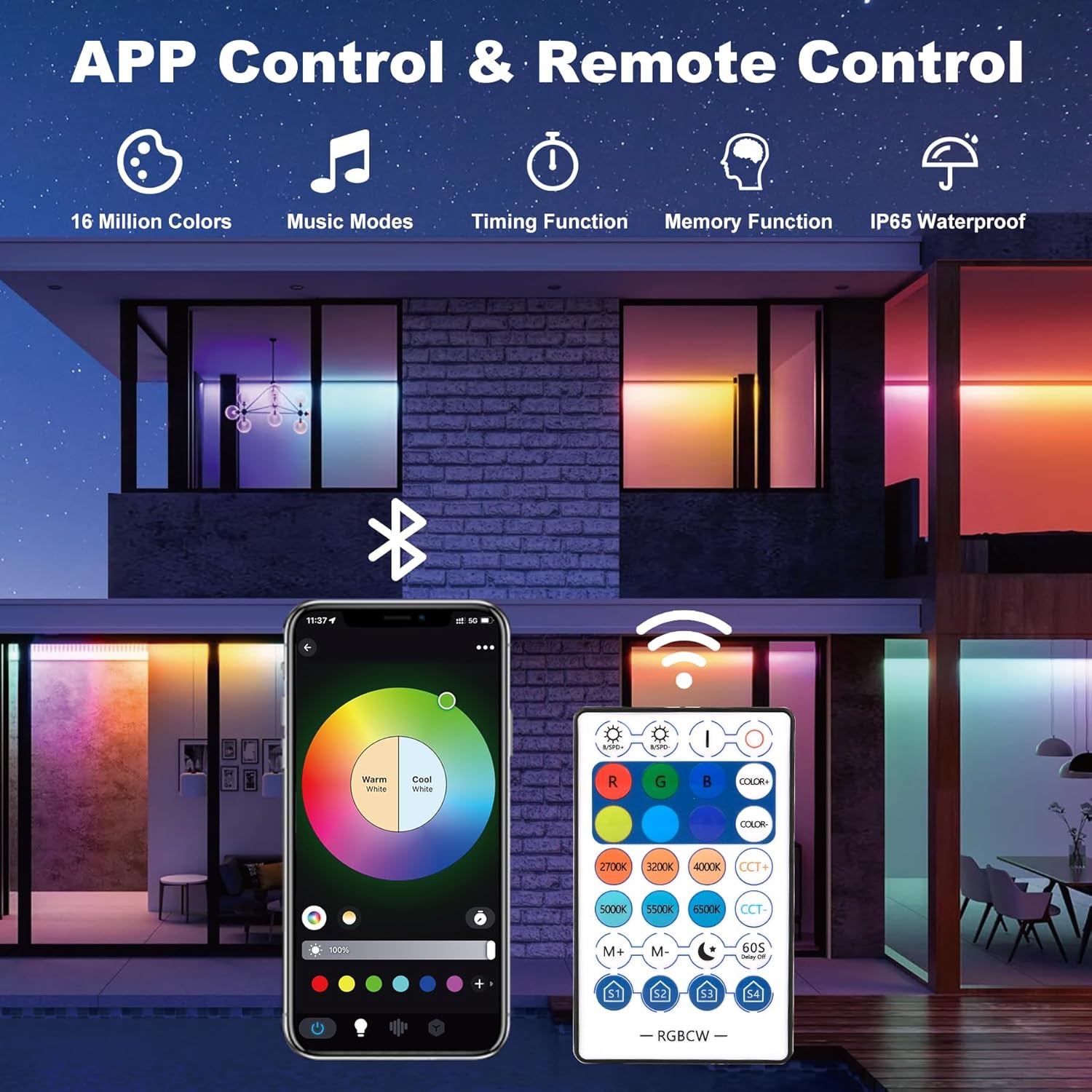 Barre de budgétaire LED RVB av - Smart Garden Lights Uk avis et prix