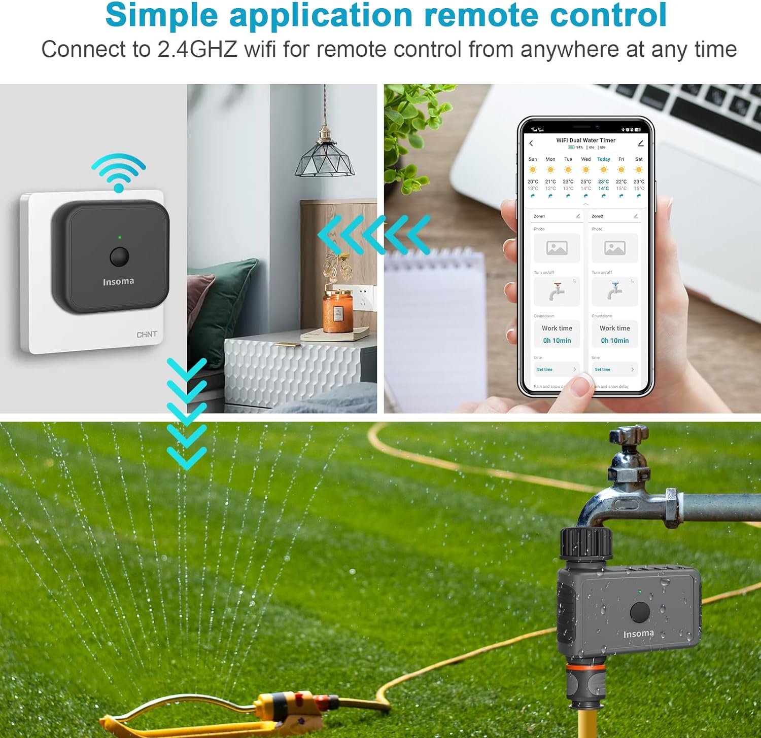 Insoma Wifi minuterie d'arrosa - Smart Garden Iot avis et prix
