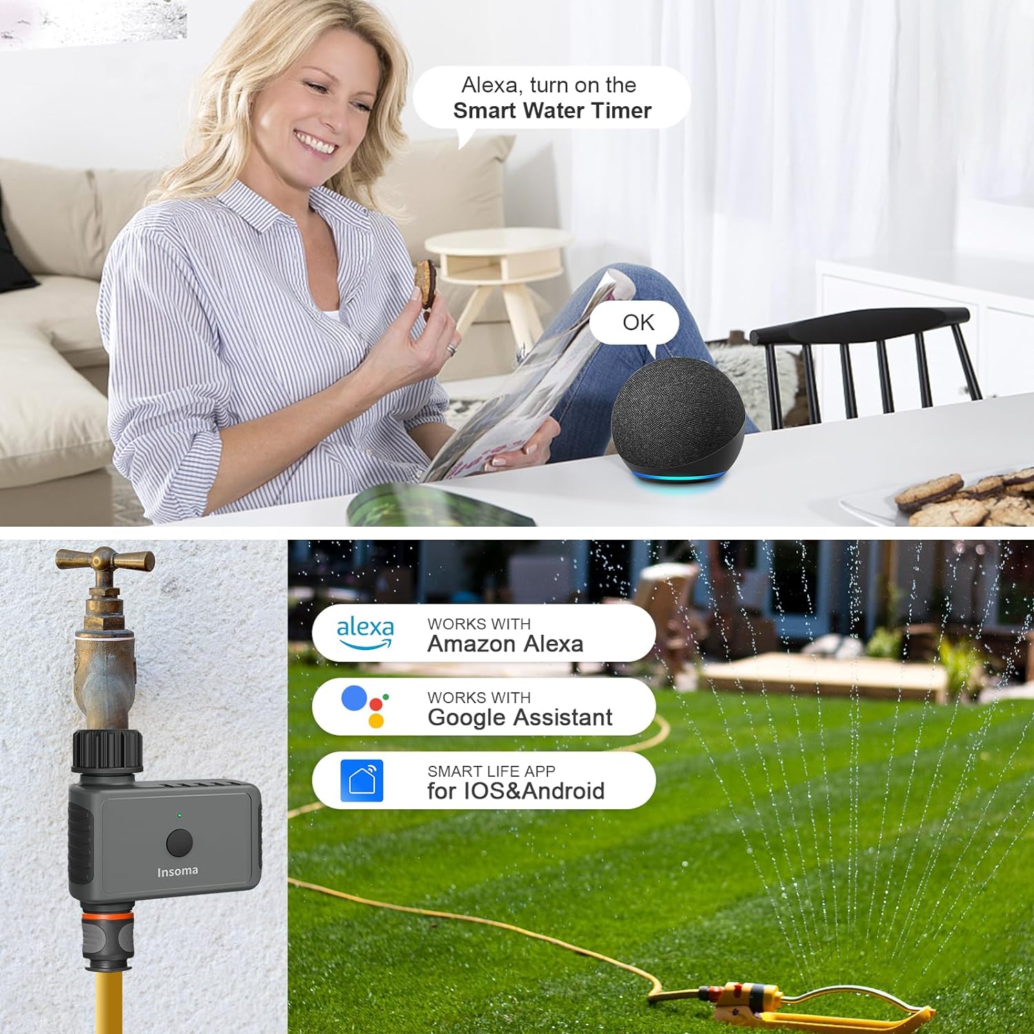 Insoma Wifi minuterie d'arrosa - Smart Garden Iot avis et prix